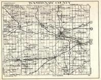 Washtenaw County, Lyndon, Dexter, Webster, Salem, Superior, Ann Arbor, Bridgewater, Saline, Michigan State Atlas 1930c